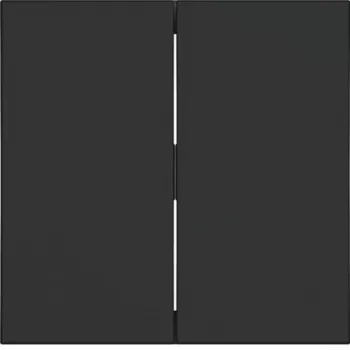 Hager WAW2000BM 2-jų grupių mygtukas Night Black Matt