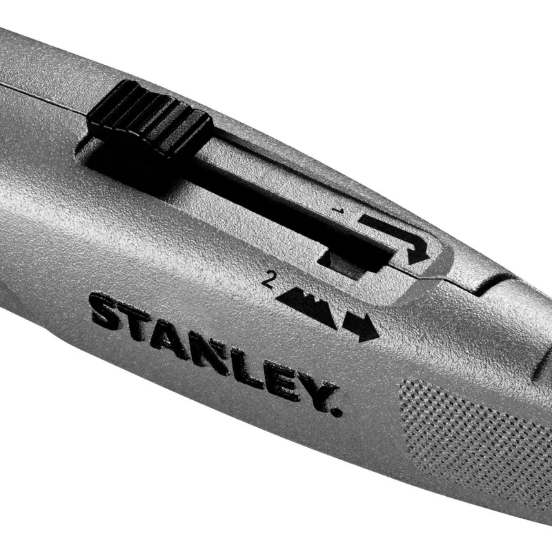 Stanley FMHT10505-0 FatMax sunkusis ištraukiamasis universalus peilis, sidabrinis/juodas, su ašmenų dėklu ir 3 ašmenimis