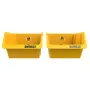 DEWALT DWST82813-1 TSTAK įrankių laikymo dėžė dvigubas paketas – 2x 14L sukraunamos plastikinės dėžės, juoda/geltona