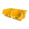 DEWALT DWST82813-1 TSTAK įrankių laikymo dėžė dvigubas paketas – 2x 14L sukraunamos plastikinės dėžės, juoda/geltona