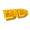 DEWALT DWST82813-1 TSTAK įrankių laikymo dėžė dvigubas paketas – 2x 14L sukraunamos plastikinės dėžės, juoda/geltona