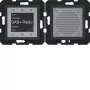 HAGER WAN6110BM Radio Touch UP DAB+ Bluetooth garsiakalbis, įleidžiamas, juodas