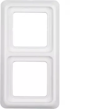 Hager WWD1200PW 2 vietų rėmelis poliarinės baltos spalvos
