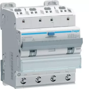Hager ADM420QC RCBO 4P 6kA B20A 30mA A tipo QuickConnect