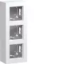 HAGER WAD8310WM paviršinio montavimo 3 modulių korpusas, A.8 dizainas, grynai balta