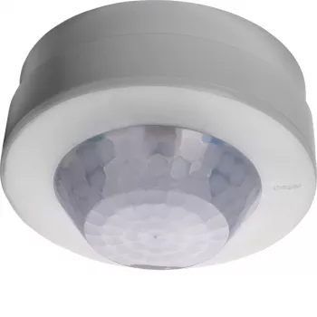 Hager EER513 360° paviršinio montavimo PIR judesio detektorius, 20 m diapazonas, IP55, baltas