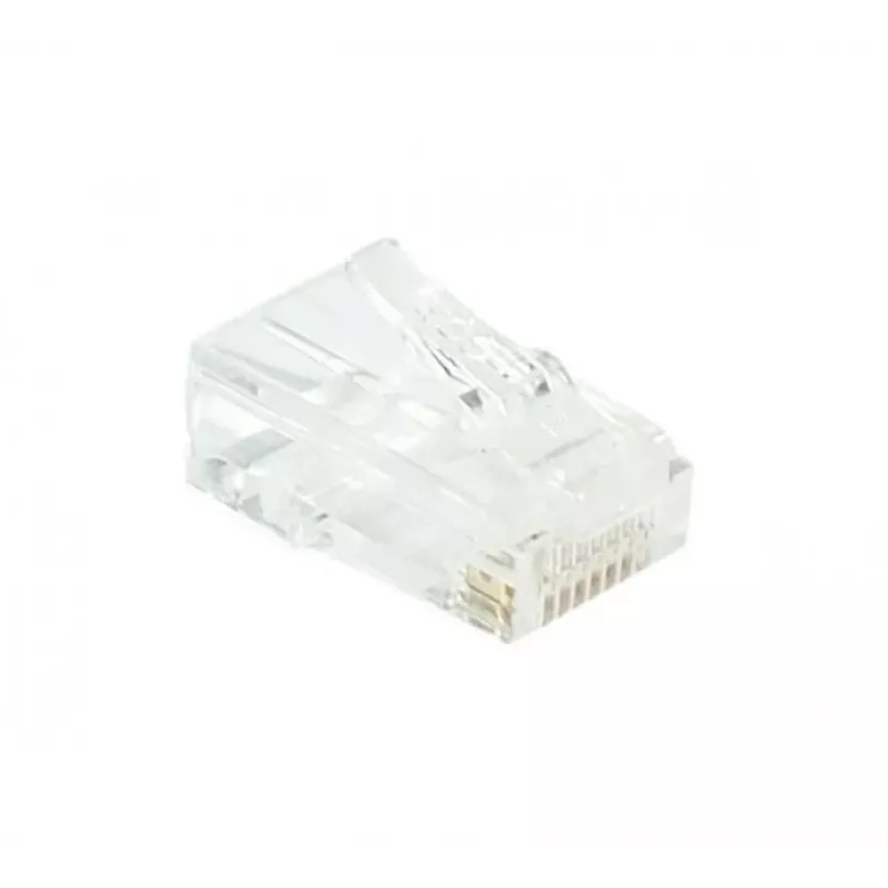 EXERTIS CONNECT RJ45 modulinis kištukas Cat. 6 UTP suvytai vielai, permatomas, 10 vnt. 920560