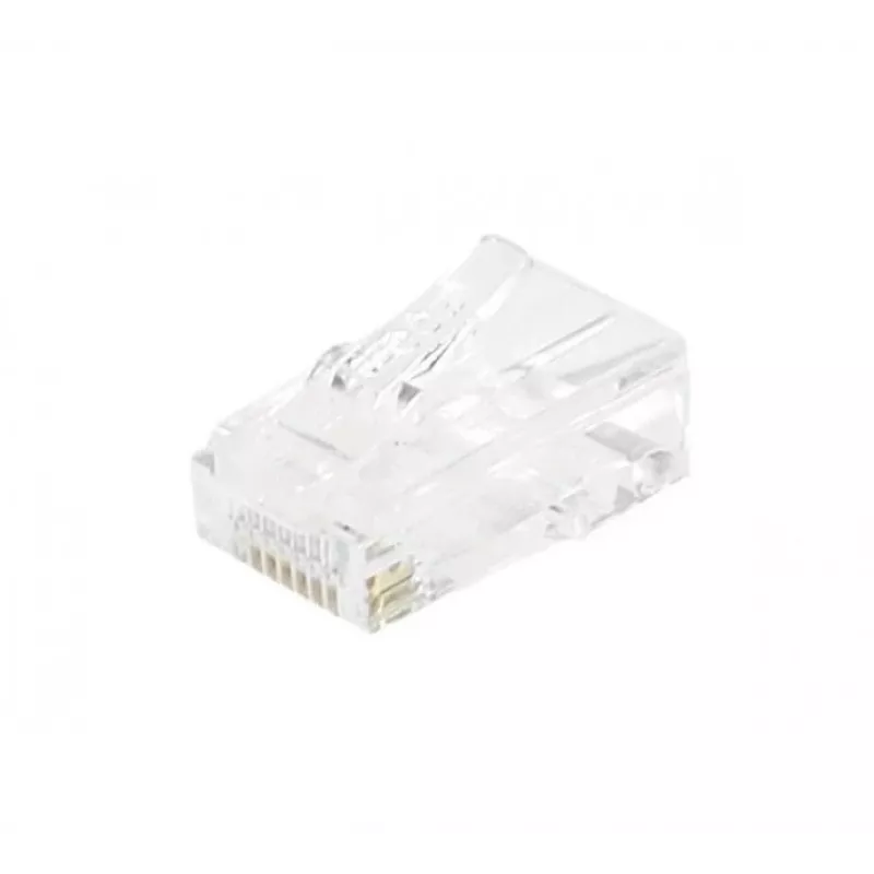 EXERTIS CONNECT RJ45 modulinis kištukas Cat. 6 UTP suvytai vielai, permatomas, 10 vnt. 920560