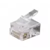 Exertis Connect RJ12 modulinis kištukas plokščiam kabeliui, neekranuotas, 6P6C, 10 vnt. (920630)