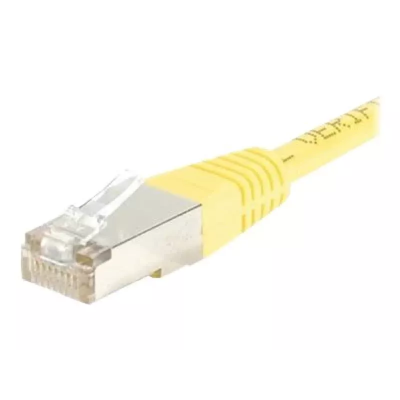 EXERTIS CONNECT CAT.6 F/UTP komutacinis kabelis, geltonas, 0,5 m, plonas Snagless 842051
