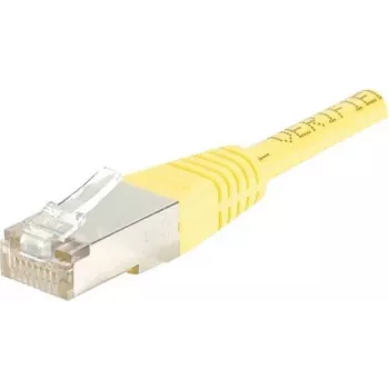 EXERTIS CONNECT Cat6 F/UTP komutacinis kabelis, geltonas, 2,0 m, plonas lenkimo reljefas 842201