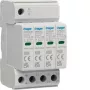 Hager SPB420 2 tipo viršįtampių ribotuvas 3P+N 275V AC 40kA DIN bėgiui