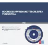 Bosch X571 Best for Metal sklendės diskas, 180 mm skersmuo, 22,23 mm kiaurymė, cirkonio aliuminio oksidas, grūdėtumas 40, 1 vnt. 2608607342