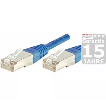 EXERTIS CONNECT Cat5e F/UTP komutacinis kabelis, RJ45, mėlynas, 0,5 m 847164
