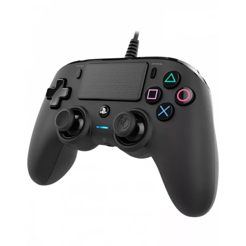 NACON PS4 Compact Controller juodas - laidinis žaidimų pultas PS4 ir PC