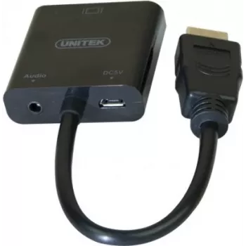 Exertis Connect 051248 VGA į HDMI adapterio kabelis 0,15 m juodas
