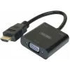 Exertis Connect 051248 VGA į HDMI adapterio kabelis 0,15 m juodas