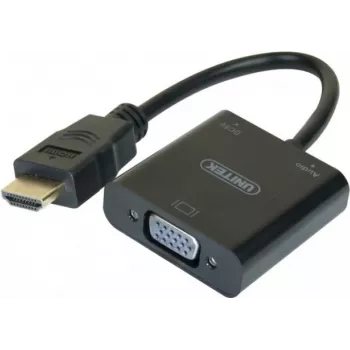 Exertis Connect 051248 VGA į HDMI adapterio kabelis 0,15 m juodas