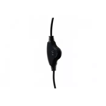 Exertis Connect ant ausų laido ausinės su mikrofonu - juodos 059222