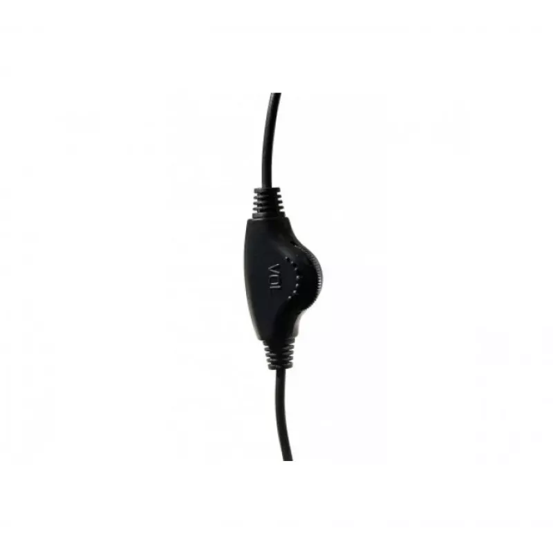 Exertis Connect ant ausų laido ausinės su mikrofonu - juodos 059222