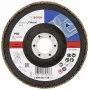 Bosch X431 standartinis žiedinis šlifavimo diskas metalui, tiesus, 125 mm, grūdėtumas 80, stiklo pluošto pagrindas 2608603718