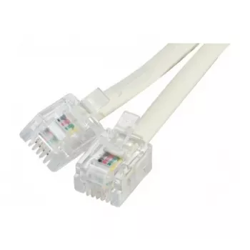 EXERTIS CONNECT dramblio kaulo spalvos telefono kabelis 15m RJ11 - RJ11 EXC925600
