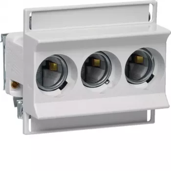 HAGER LD02K63-3SS D02 63A 3 polių keraminė D0 saugiklių bazė