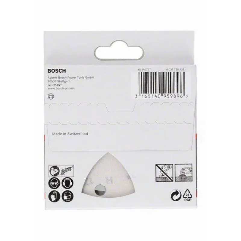Bosch 2608621688 Delta šlifavimo popierius, grūdėtumas 180, 93 mm, 5 vnt.