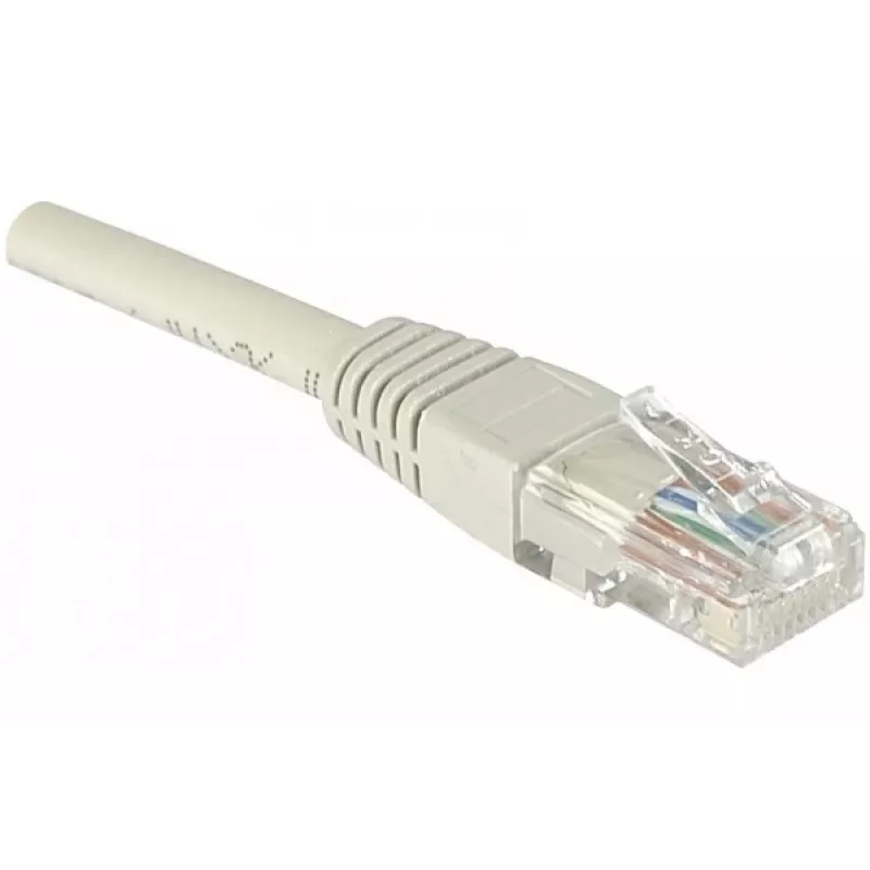 EXERTIS CONNECT Cat6 U/UTP komutacinis kabelis, RJ45, pilkas, 1,5 m, Snagless, varinis EXC240960