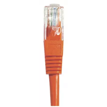 EXERTIS CONNECT Cat6 U/UTP neekranuotas varinis komutacinis kabelis, RJ45, raudonas, 15 m, su fiksatoriaus apsauga 243761