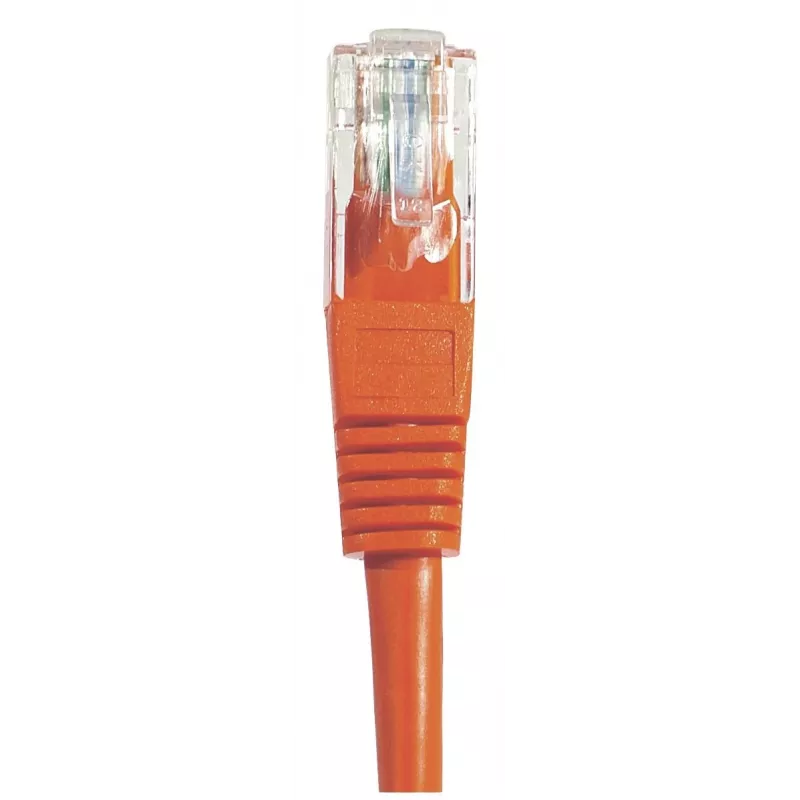 EXERTIS CONNECT Cat6 U/UTP neekranuotas varinis komutacinis kabelis, RJ45, raudonas, 15 m, su fiksatoriaus apsauga 243761