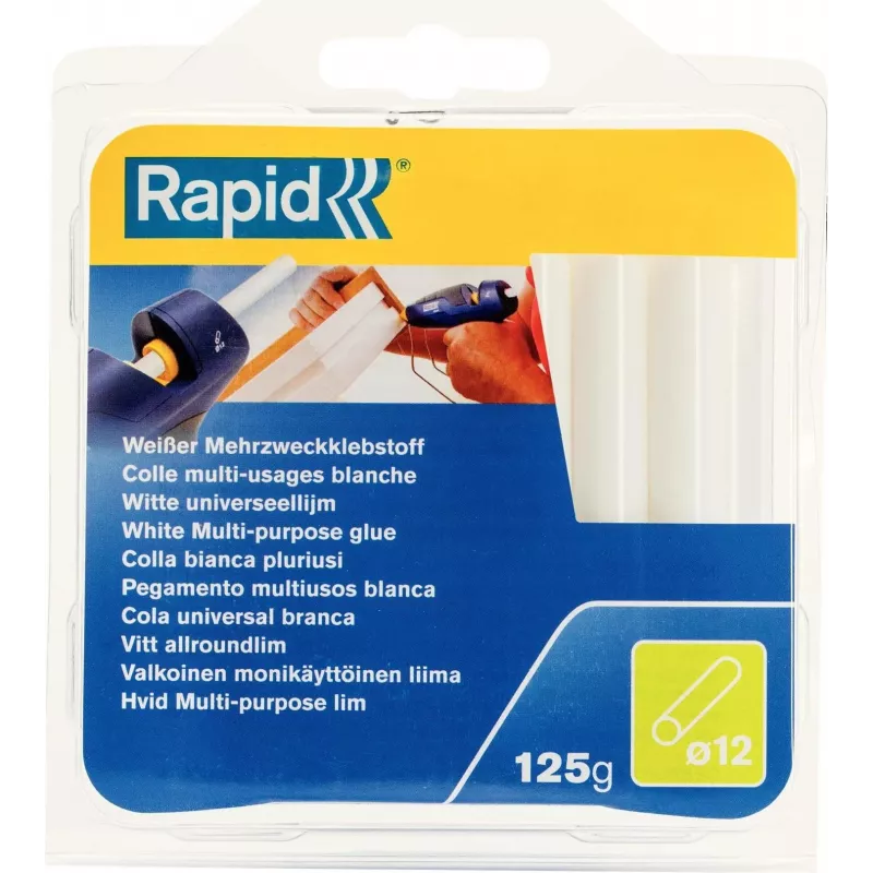 RAPID TOOLS universalus baltas klijų lydalas 12 mm skersmens, EVA ir dervos, be tirpiklių, 1 vnt. (40107355)