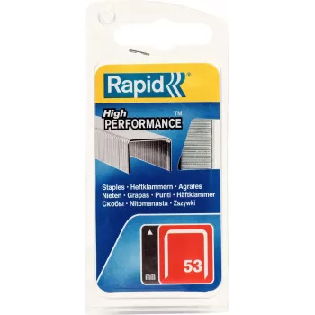 RAPID TOOLS Type 53 smulkios vielos segtukai 6 mm cinkuotas plienas, 1250 vnt. 40109502