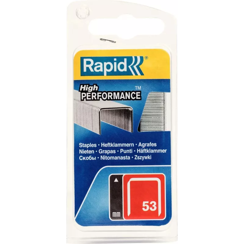 RAPID TOOLS Type 53 smulkios vielos segtukai 6 mm cinkuotas plienas, 1250 vnt. 40109502