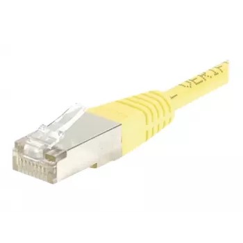 EXERTIS CONNECT Cat.6 F/UTP komutacinis kabelis, 7 m, geltonas, plonu apsauginiu užraktu 245570