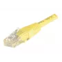 EXERTIS CONNECT Cat6 U/UTP varinis komutacinis kabelis, 0,5 m, geltonas, su apsauginiais RJ45 EXC245700