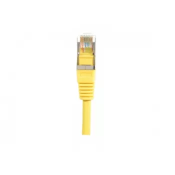 EXERTIS CONNECT Cat.5e F/UTP komutacinis kabelis, geltonas, 0,5 m, plonu lankstymo apsaugu 847161