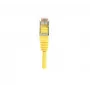 EXERTIS CONNECT Cat.5e F/UTP komutacinis kabelis, geltonas, 0,5 m, plonu lankstymo apsaugu 847161