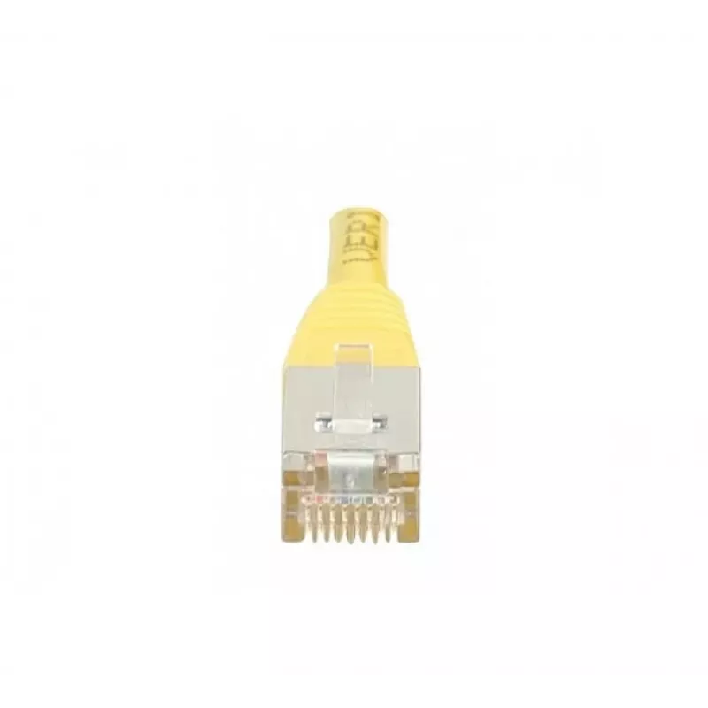 EXERTIS CONNECT Cat.5e F/UTP komutacinis kabelis, geltonas, 0,5 m, plonu lankstymo apsaugu 847161