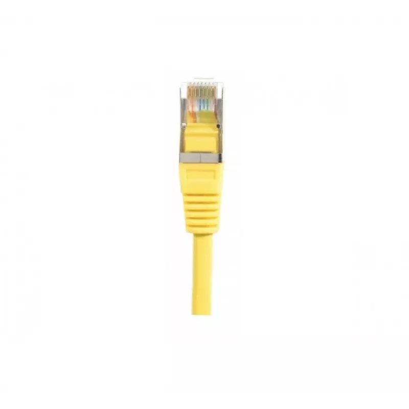 EXERTIS CONNECT Cat.5e F/UTP komutacinis kabelis, geltonas, 0,5 m, plonu lankstymo apsaugu 847161