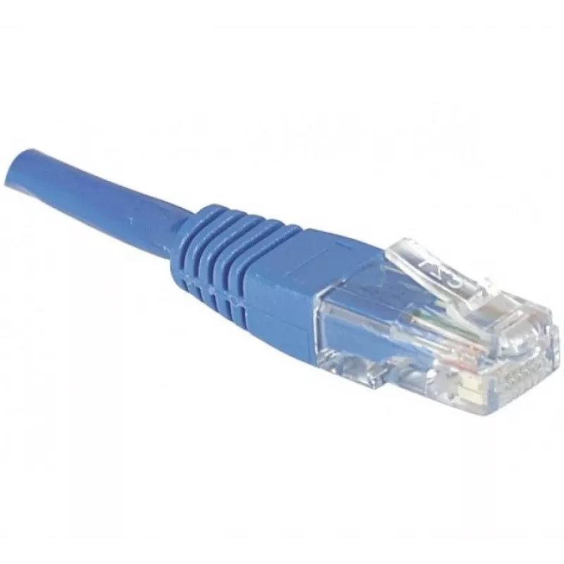 EXERTIS CONNECT Cat.6 U/UTP komutacinis kabelis, RJ45, mėlynas, 20 m, Snagless 246762