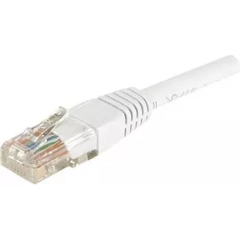 EXERTIS CONNECT CAT.6 U/UTP komutacinis kabelis, 2m, baltas, RJ45, su fiksatoriaus apsauga 246785