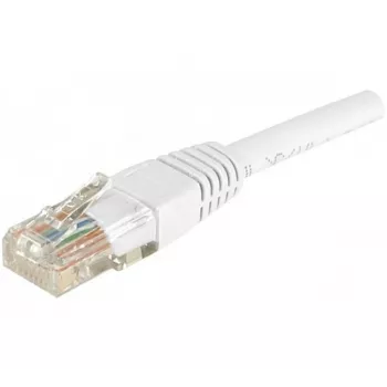 EXERTIS CONNECT CAT.6 U/UTP komutacinis kabelis, 2m, baltas, RJ45, su fiksatoriaus apsauga 246785