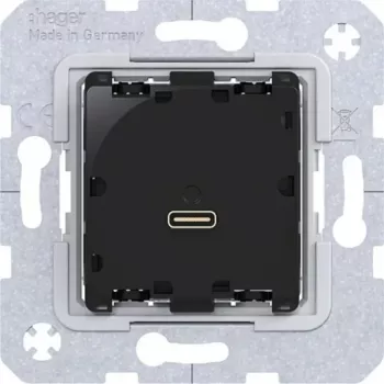 HAGER WAS4154 USB-C Power Delivery įkrovimo modulis 65W