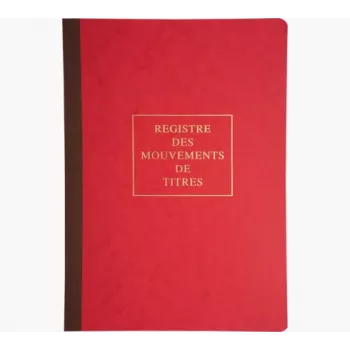 Le Dauphin Securities Movements Register Book 90120D - Sąsiuvinis vertybinių popierių judėjimo registravimui, susegtas, 100 puslapių, 24 x 32 cm, žalias