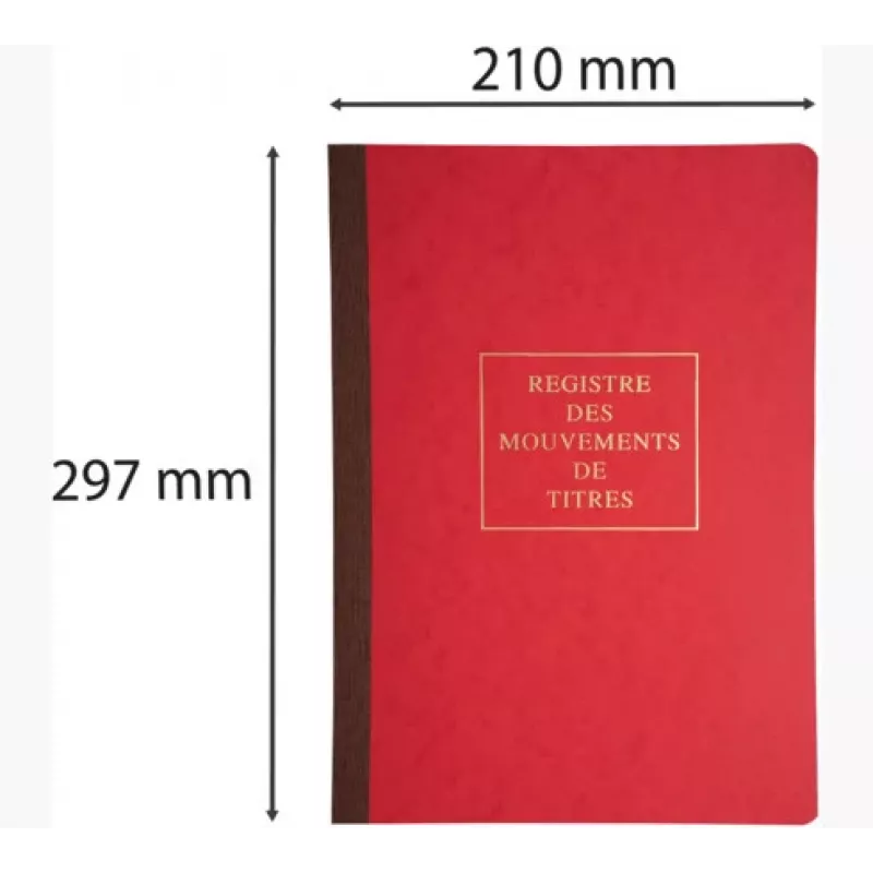 Le Dauphin Securities Movements Register Book 90120D - Sąsiuvinis vertybinių popierių judėjimo registravimui, susegtas, 100 puslapių, 24 x 32 cm, žalias