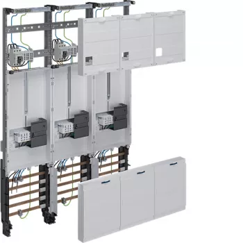 HAGER ZL34C4N komplektinis skaitiklių skydas 3 taškų universalus Hessen 1050 mm 3 laukų