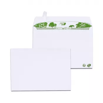 GPV ERAPure C5 vokai 162 x 229 mm, 80 g/m², 100% perdirbto popieriaus, balti, be chloro, lipnūs, 500 vnt. 3303