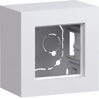 HAGER WAD8110WM paviršinio montavimo korpusas, 1 vietos, aukštas, poliarinė balta