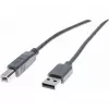 Exertis Connect 532408 USB 2.0 laidas, USB-A į USB-B, 1,8 m, pilkas